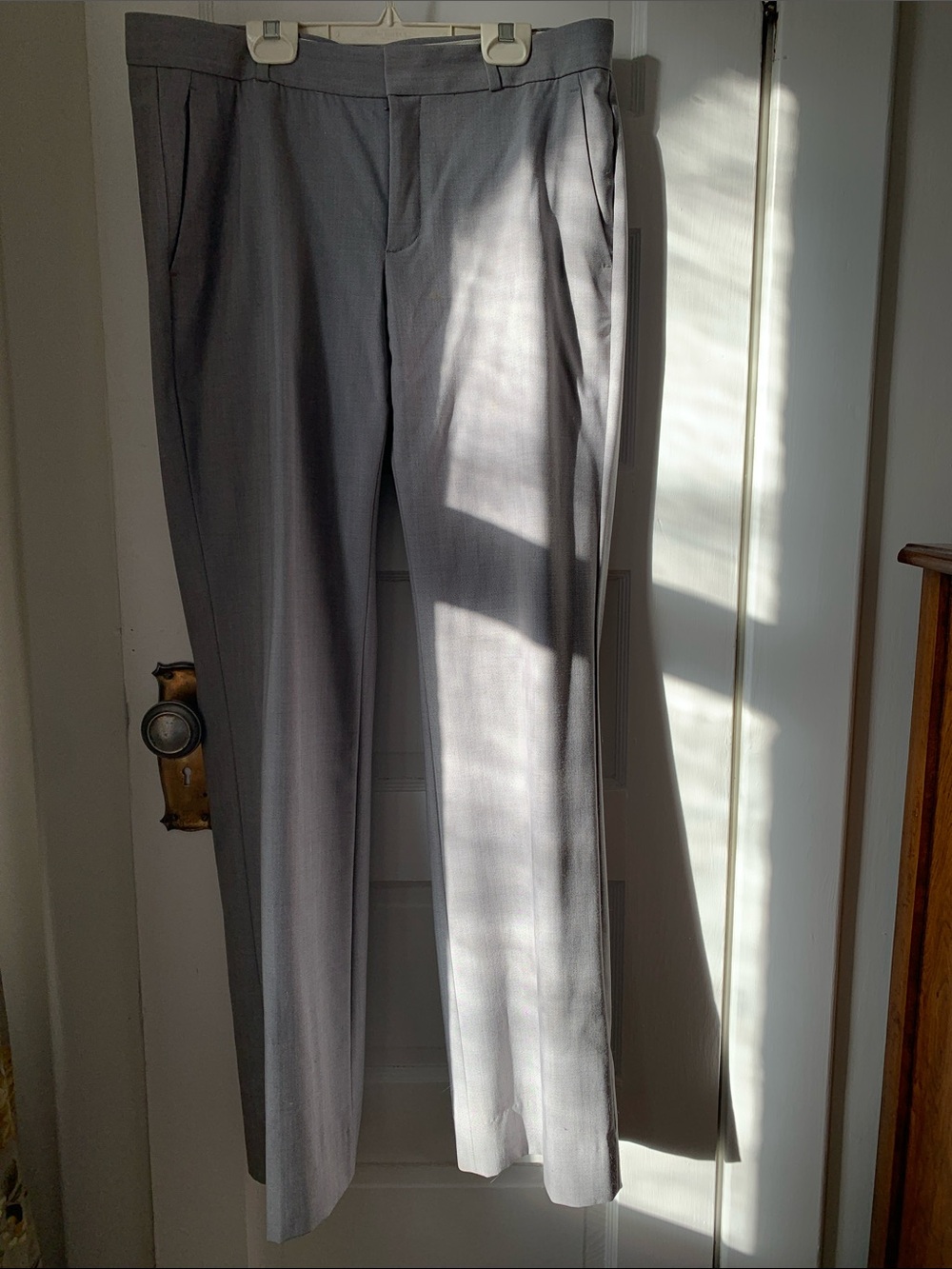 Grey Dress Pants - Classic Straight Leg